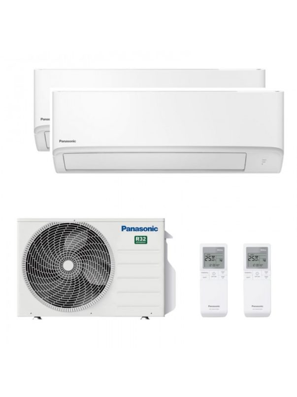 Aire acondicionado Split de Pared PANASONIC CS-TZ20ZKEW + CS-TZ50ZKEW + CU-2TZ50TBE