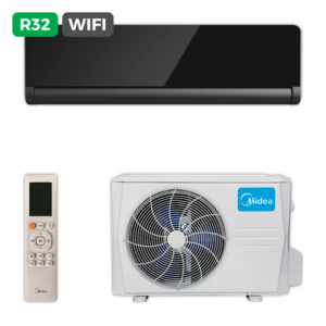 Aire MIDEA SPLIT PURE GLASS-26     Negro