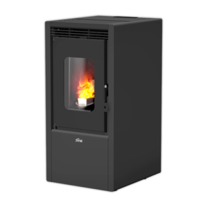 Estufa de Pellet Ferroli Corona 11 10,6kW Modulante Acero y Fundición